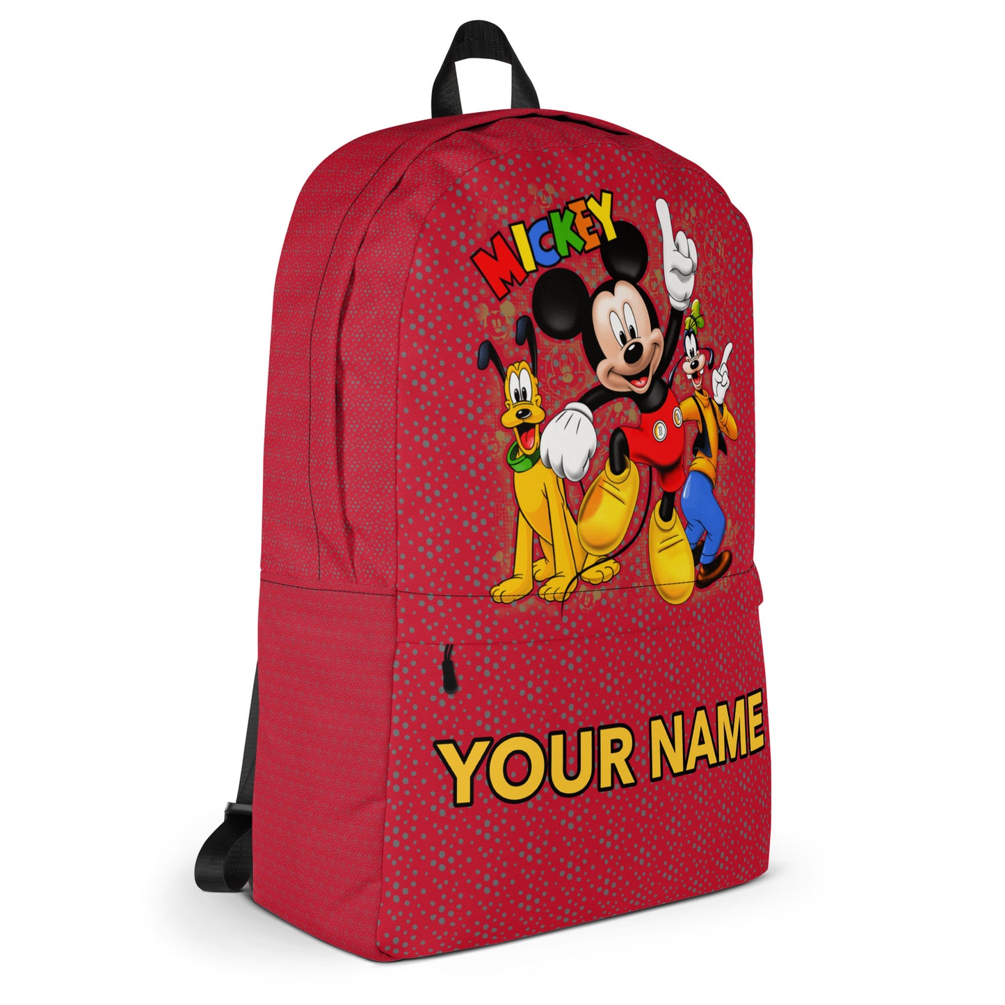 Personalization Red Mouse Backpack