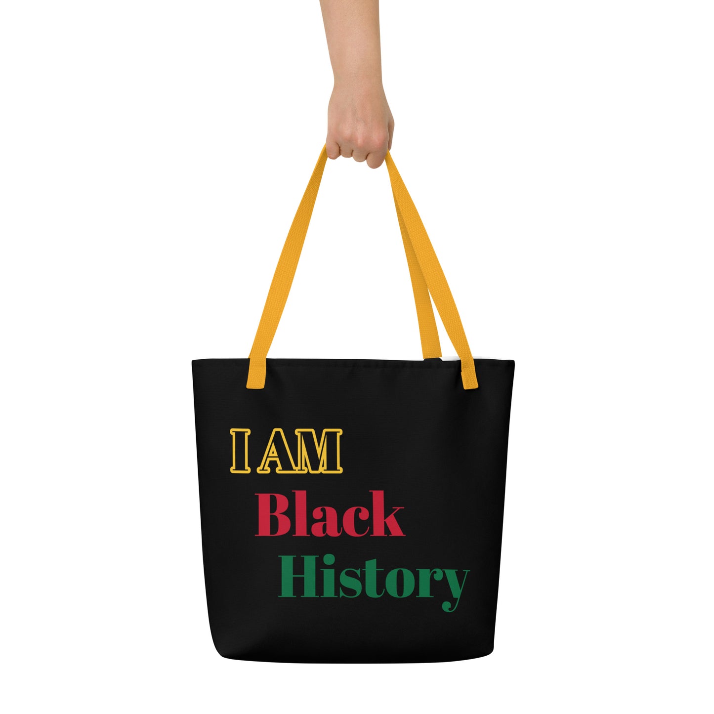 I AM BH Large Tote Bag