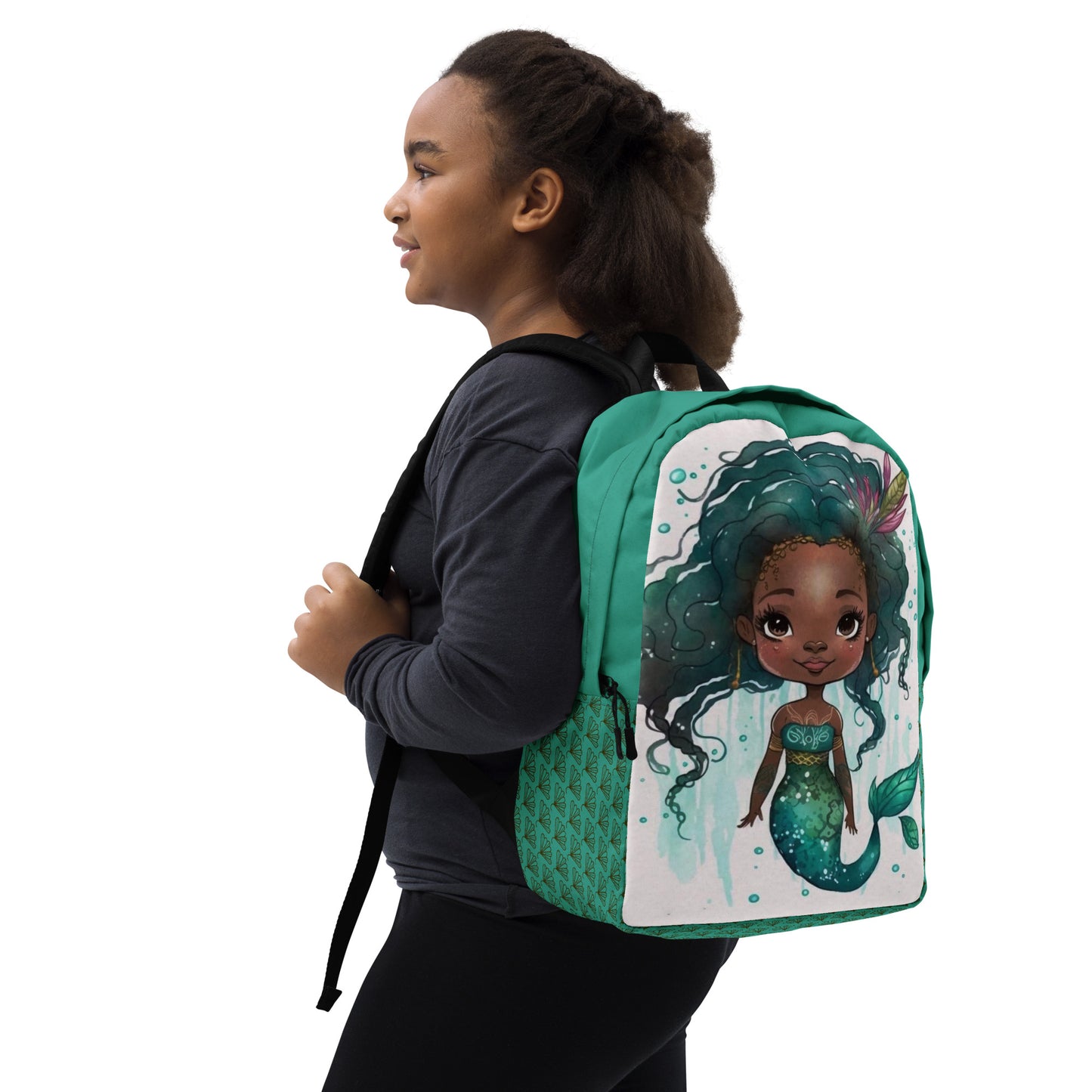 Mermaid Teal/White Backpack