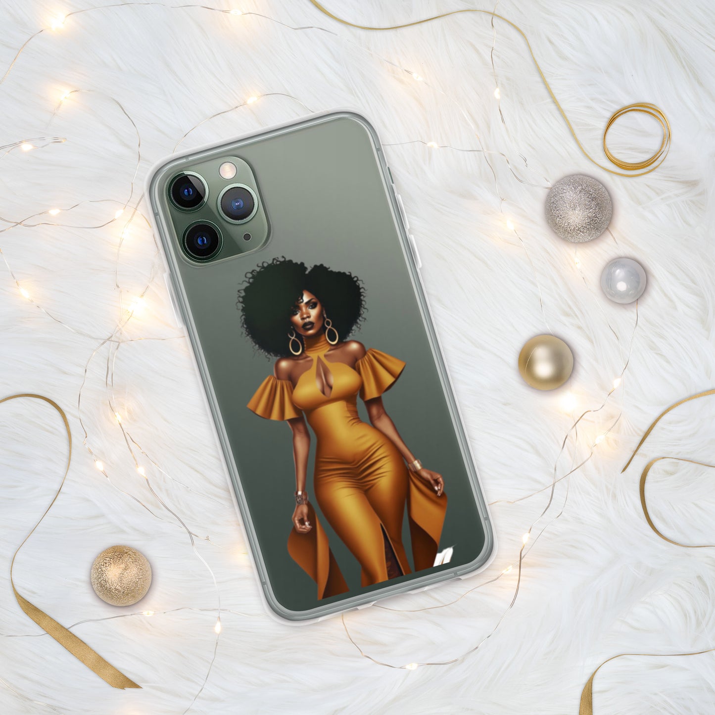 Bold in Gold Clear Case for iPhone®