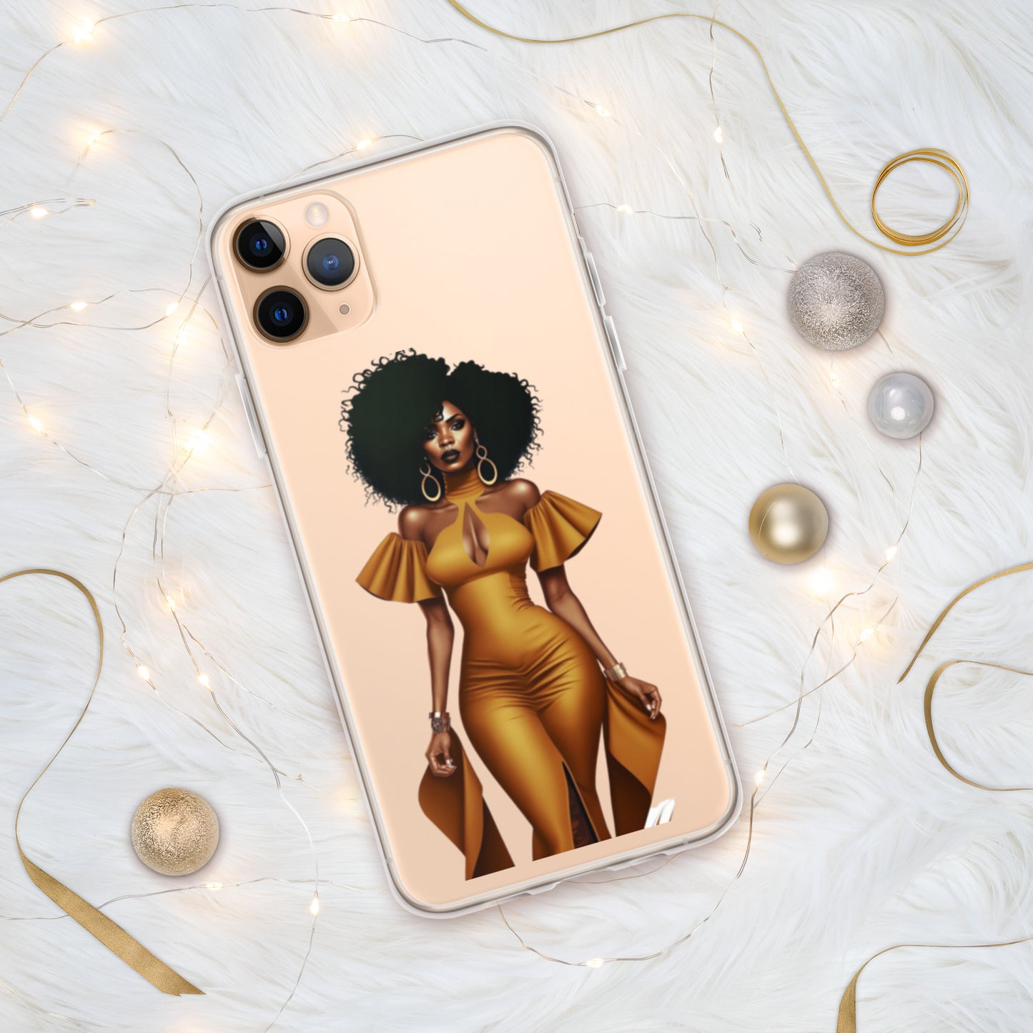 Bold in Gold Clear Case for iPhone®