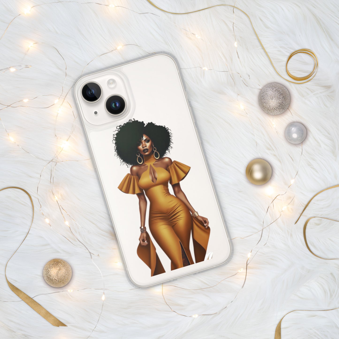 Bold in Gold Clear Case for iPhone®