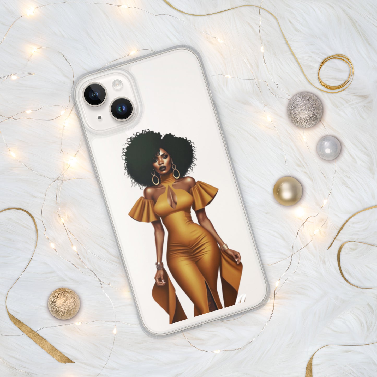 Bold in Gold Clear Case for iPhone®