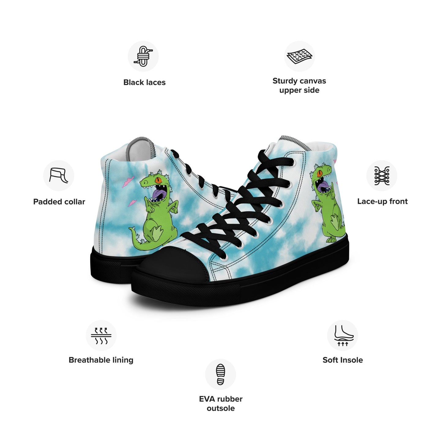 Blue Reptar Women's high top shoes