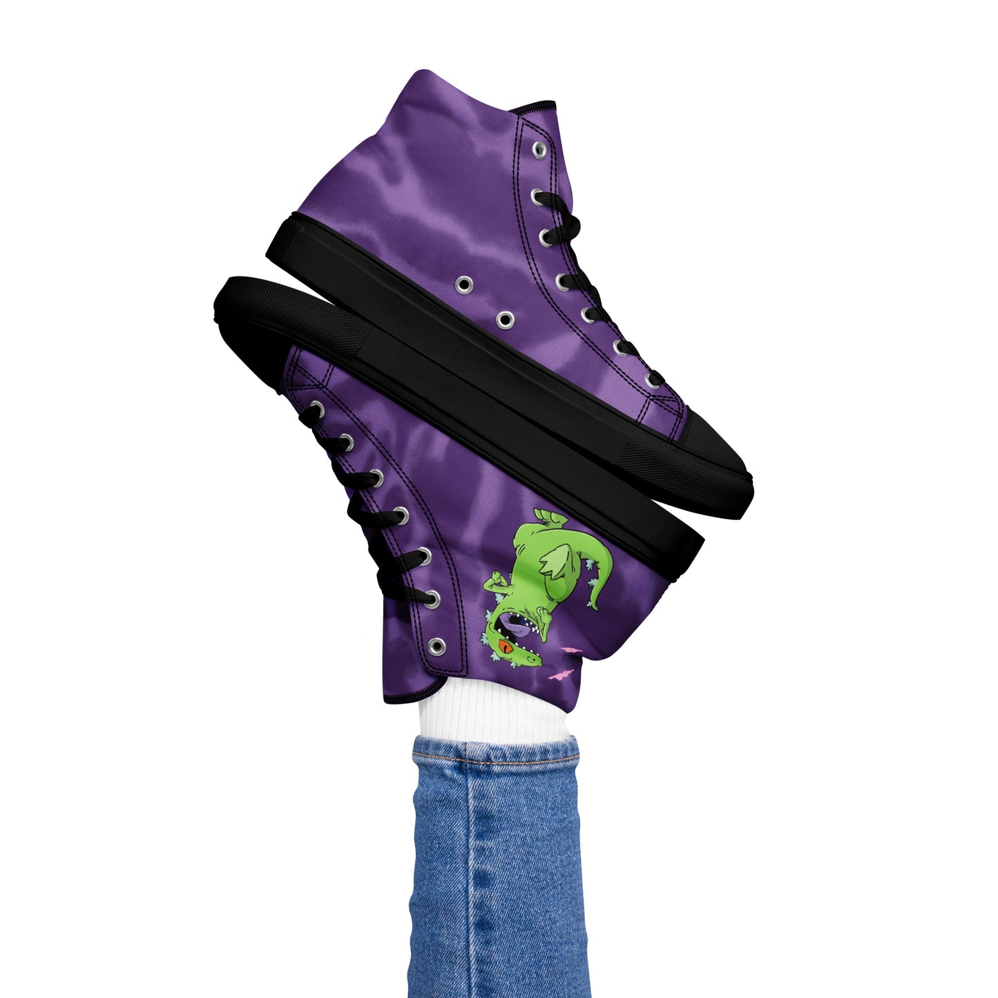 Purple Reptar Women's high top shoes