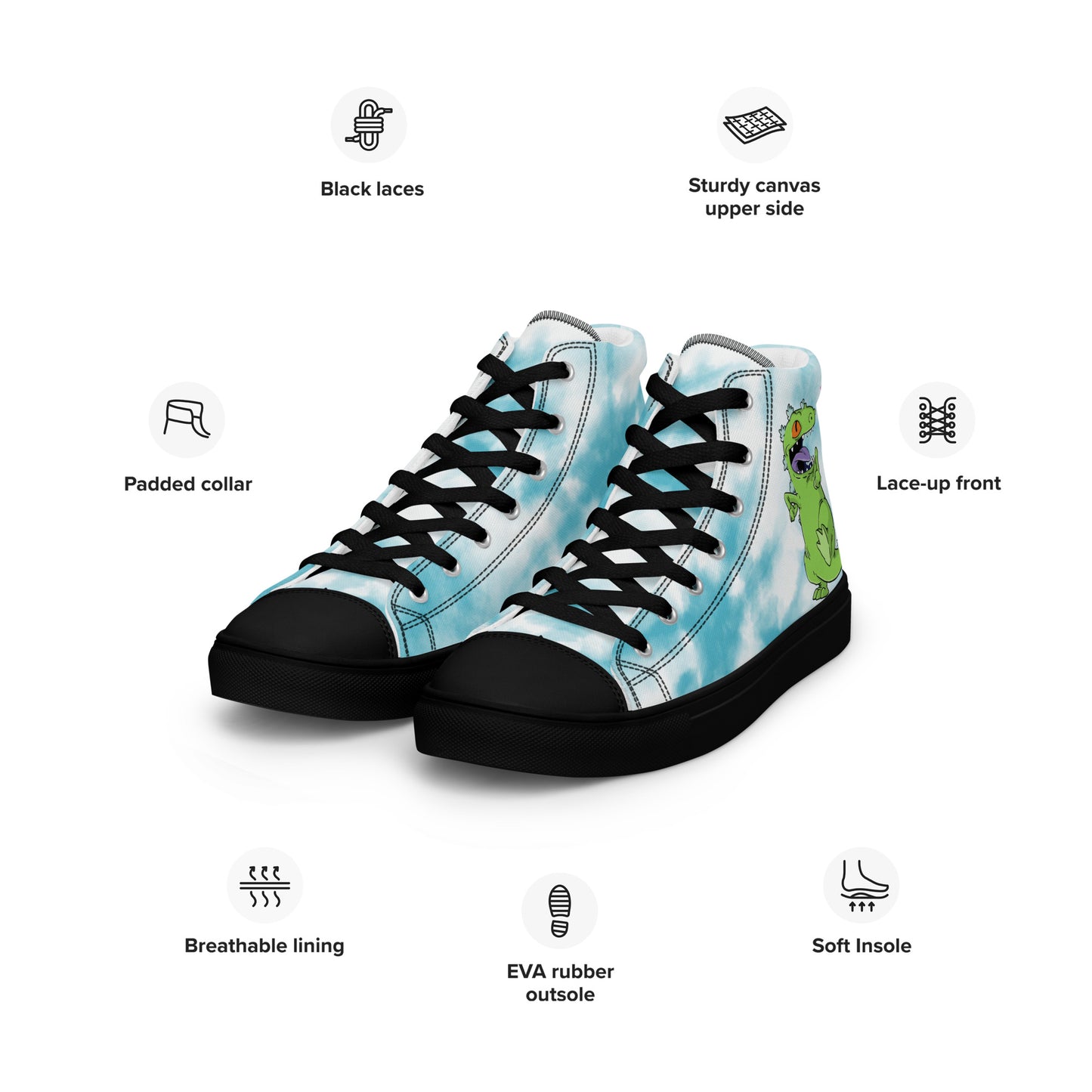 Blue Reptar Women's high top shoes