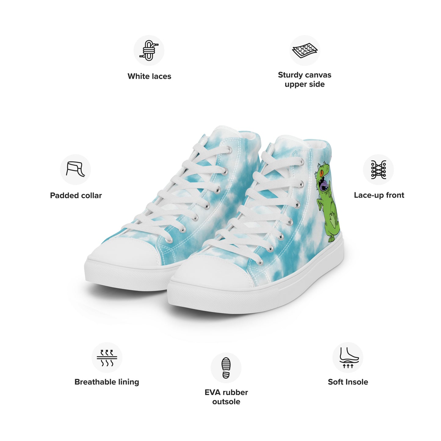 Blue Reptar Women's high top shoes