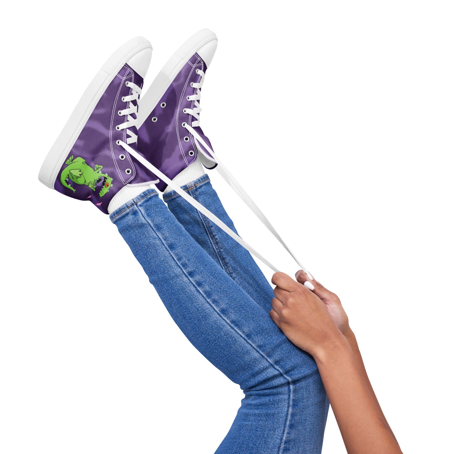 Purple Reptar Women's high top shoes